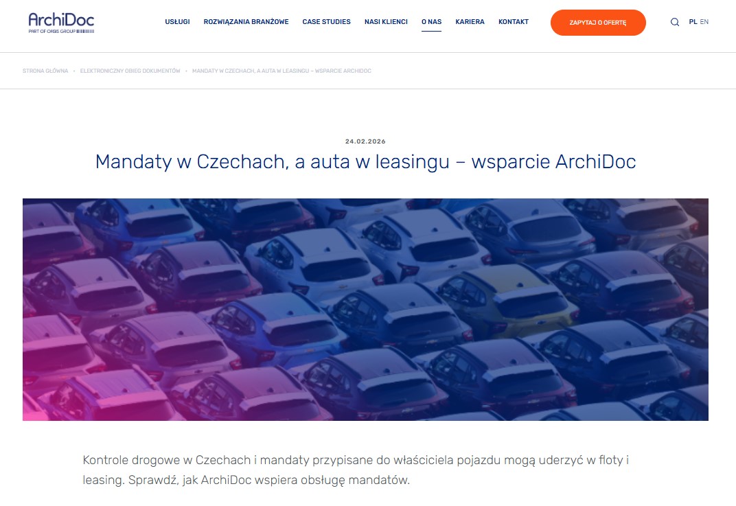 ArchiDocSA's tweet photo. Pojazd zatrzymany do rutynowej kontroli i… cała flota uziemiona, bo auto było w leasingu. 
Dlaczego w obsłudze mandatów kluczowe są procesy — i jak ArchiDoc wspiera floty oraz firmy leasingowe w porządkowaniu spraw od A do Z.
👉 https://t.co/h8w6Q0cYMg https://t.co/KQJnDhcHNI