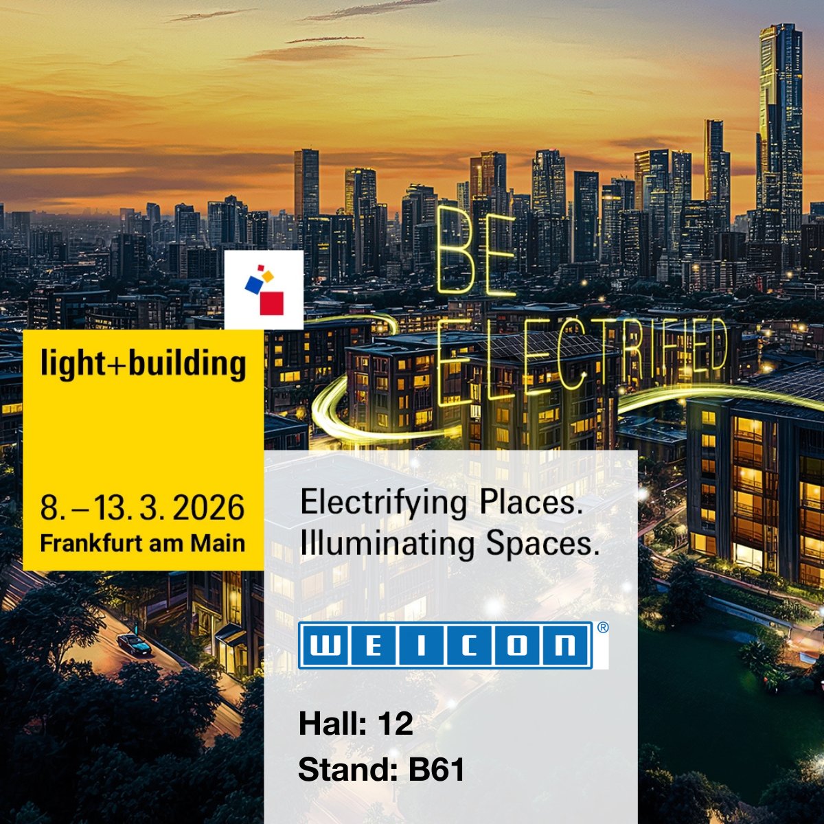 WEICON_de's tweet image. Visit us at @light_building, the world's leading trade fair for lighting and building technology! We look forward to seeing you!
 
Besuchen Sie uns auf der #light+building, der Messe für Licht und Gebäudetechnik. Wir freuen uns auf Sie!
 
#weicon #lightandbuilding #weicontools