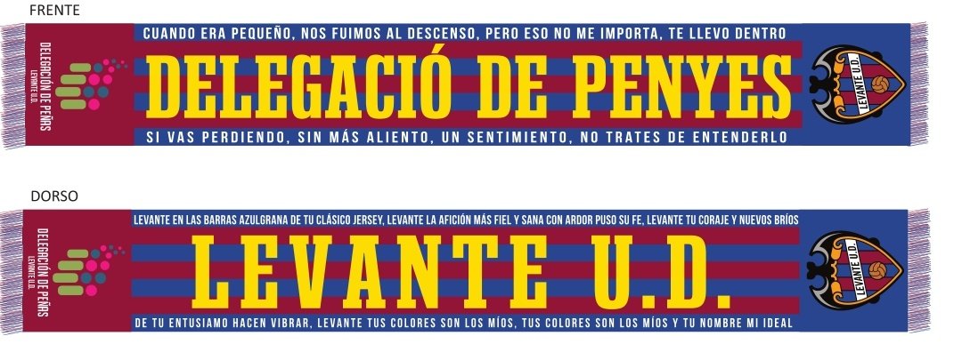 🥳 SORTEO #DelegacióPenyesLUD 🥳

🎁Sorteamos una bufanda oficial para el partido Levante - Alavés 27/02/2026

Para participar:
1️⃣ Síguenos en Twitter
2️⃣ Dale ❤️ y 🔁 a este tweet
3️⃣ Comenta un mensaje de apoyo al <a href="/LevanteUD/">Levante UD</a> para este partido💙❤️

📅 Ganador: viernes a las 14:00h