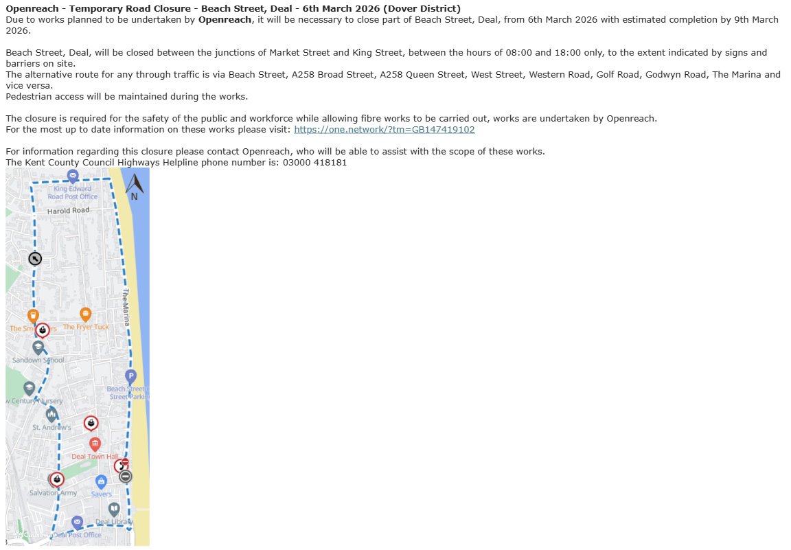 KCC Highways tweet media