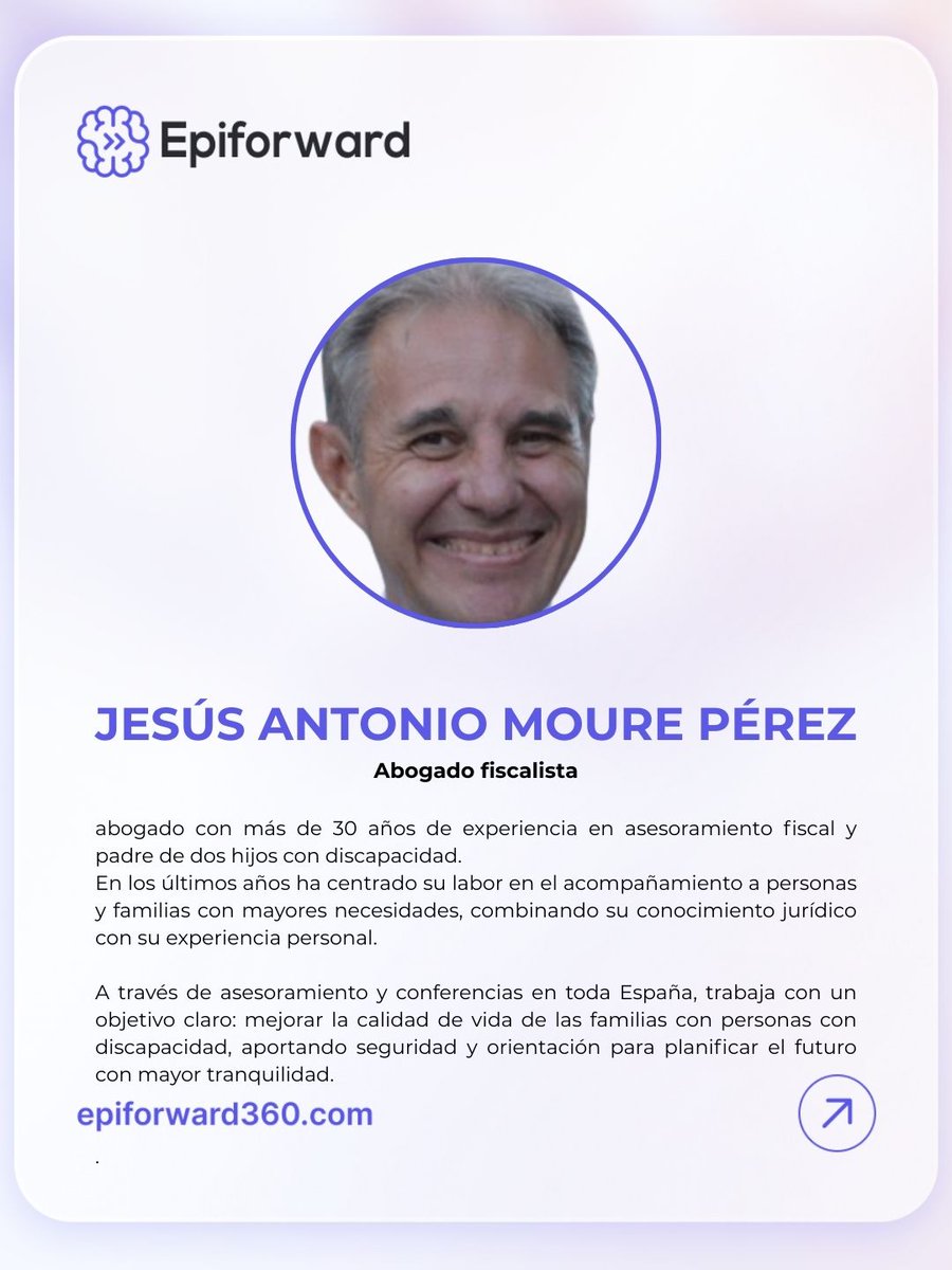 fedeepilepsia's tweet photo. 📅 26 feb | 🕓 16:00 h
Tutela, curatela y patrimonio protegido en #Epiforward. Claves para la protección jurídica y patrimonial de personas con discapacidad.
🎙️ Modera Aurora Gómez
🎙️ Ponente Jesús A. Moure, abogado fiscalista
🔗 https://t.co/8oDH1m0JuM
#Epilepsia #Derechos https://t.co/haQopeplIO