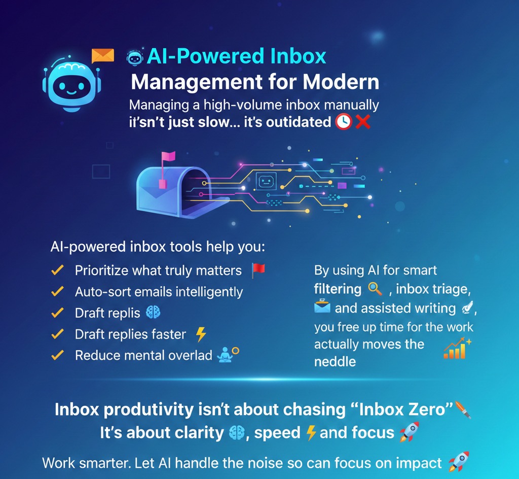 thevootech's tweet photo. 🤖📬 AI-Powered Inbox Management for Modern Professionals
Managing a high-volume inbox manually isn’t just slow… it’s outdated ⏳❌
-
-
-
-
-
#vootech #aiforwork #aiautomation #aiproductivity #artificialintelligence https://t.co/OVNJtSrHxG