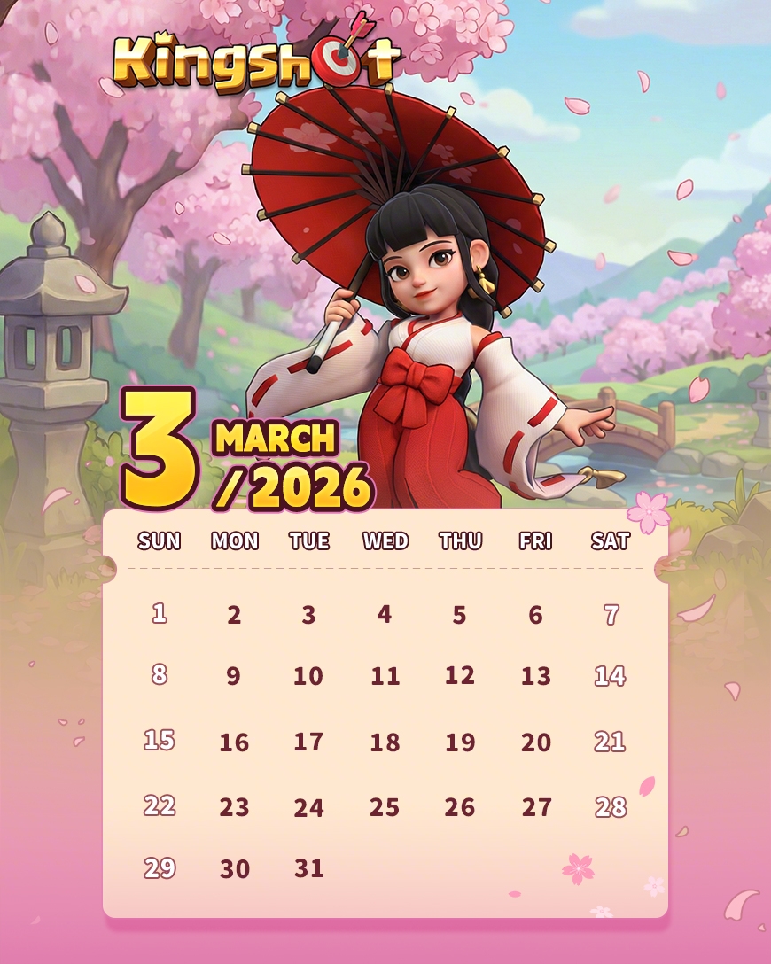 🗓️ March Calendar 🌸

March is rolling in with fresh energy and new adventures ahead. As the season shifts toward spring, it’s the perfect time to plan your moves, set new goals, and get ready for what’s coming next.

This month is packed with event moments, challenges to test