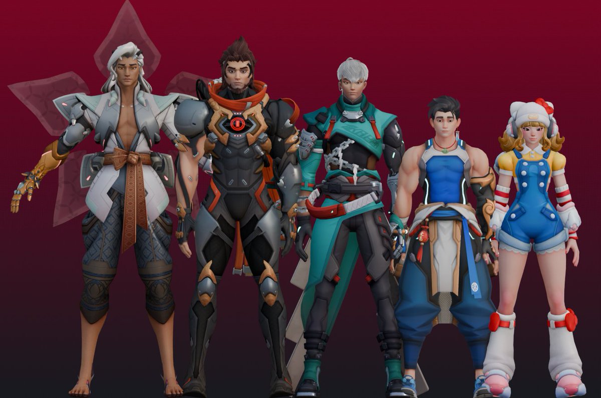 ok, according to blender (estiated) 
Lifeweaver - 6’3 | Emre - 6’4 | Mizuki - 6’1 | Wuyang - 5’4 | Juno - 5’1