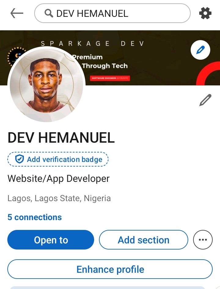 devhemanuel's tweet image. I just signed into LinkedIn
Not just to connect 
but to build, learn, and create impact through tech.
The journey is getting serious 🚀
#OpenToWork #SoftwareEngineer #WebDev