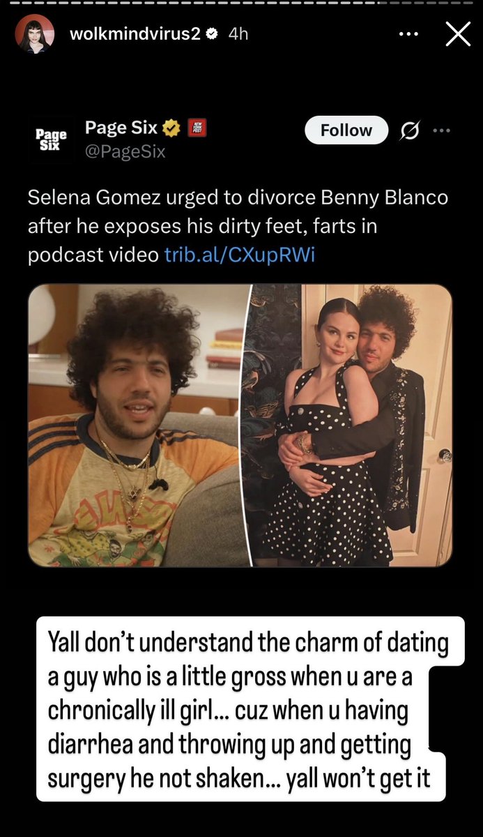 undonnno's tweet image. 🚨Ivy Wolk speaks on Selena Gomez &amp;amp; Benny Blanco’s relationship! 👀 via IG Stories