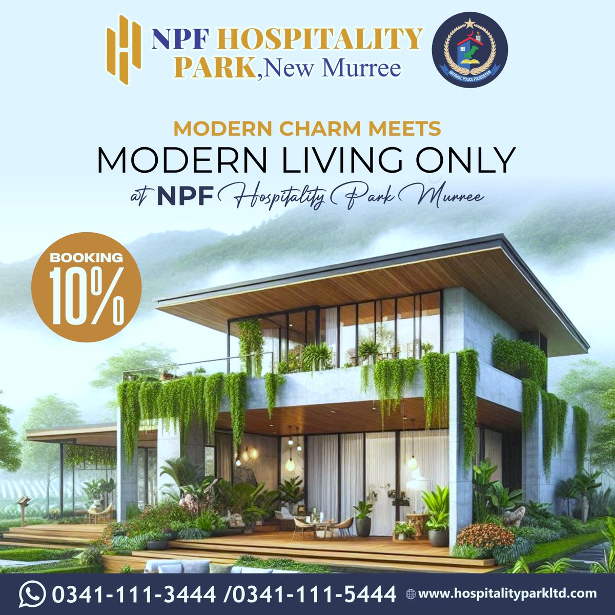 NPFPak's tweet image. Not just land—it's a lifestyle 🌄
Experience hospitality living in nature’s lap.
📞 03411113444 | 03411115444
#NPF #FutureLiving #NewMurree