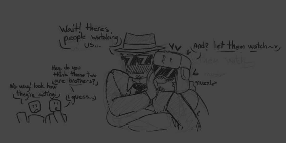 Bird_flesh's tweet photo. heres a small distraction post

Lance Reaallly loves his BF (brother) and just wants to show it <3 

#huntingluck #chancelance #prosaken #prosakentwt #comblox https://t.co/BMQo4ZOWo7