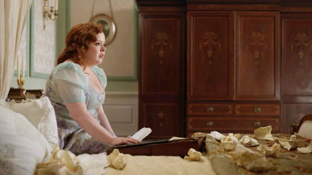 colinandpen's tweet photo. LADY WHISTLEDOWN WILL ONLY EVER BE HERS!! PENELOPE I'M SO SORRY I WASN'T YOUR WRITER💔 https://t.co/TKbcvAULre