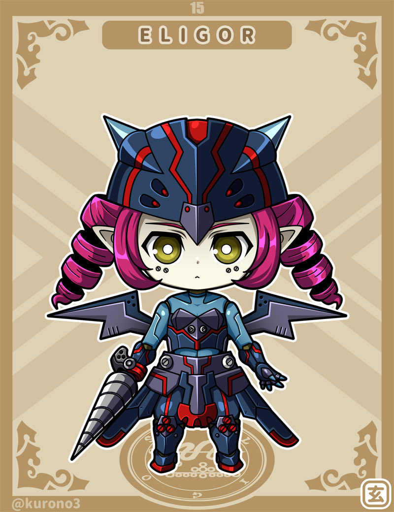 kurono3_sub's tweet photo. うちの子【悪魔娘シリーズ】ソロモン72柱擬人化デフォルメ、第15柱エリゴール。#oc https://t.co/IsCzlYHZ2G