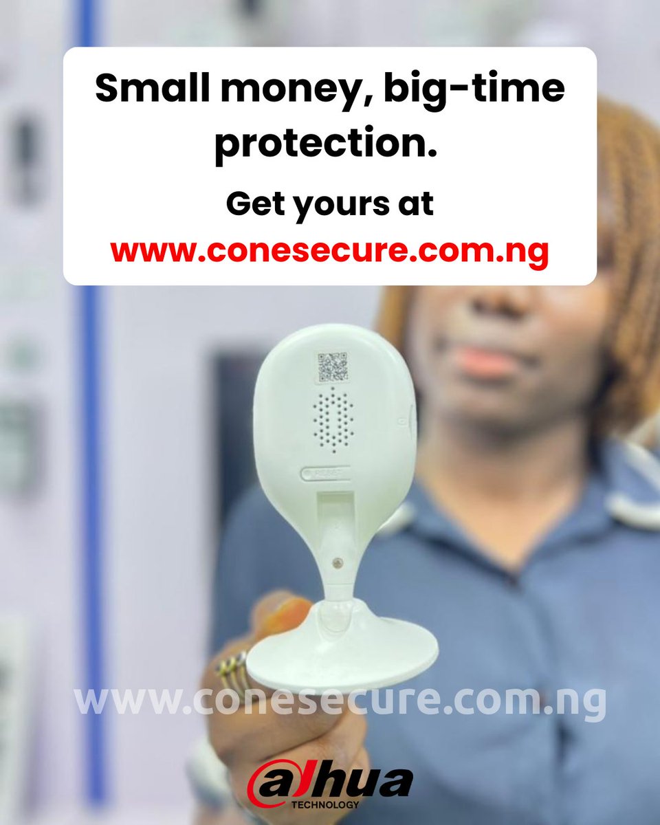 conesecureNG's tweet photo. You can’t be everywhere, but you can see everything that matters.
Monitor your home in real time with the Dahua Nanny Camera
Clear video, two-way audio & night vision.
Send us a DM to secure your home.
#conegroup #conesecure #securitycam #CCTV https://t.co/zpD3g8bfdn