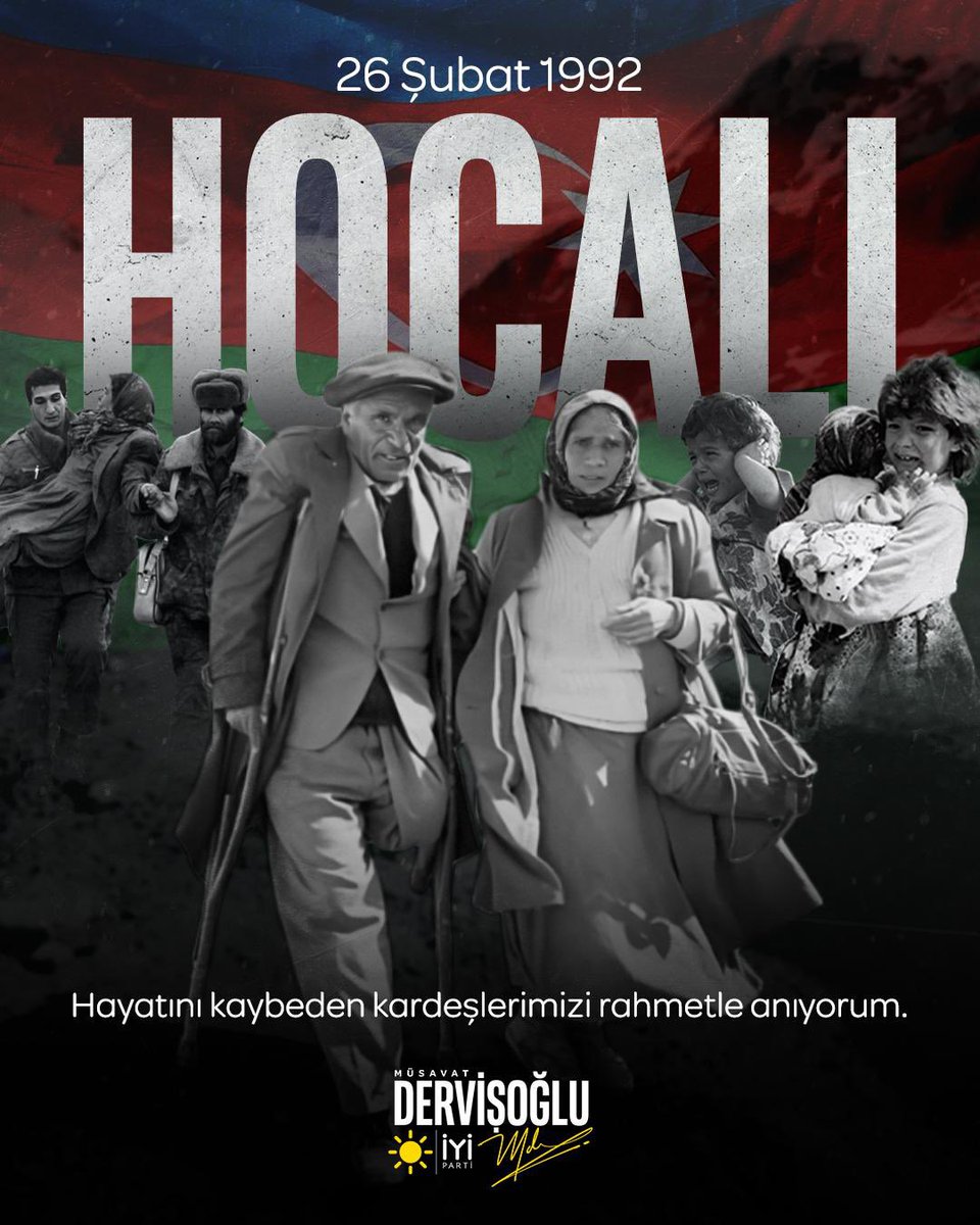 İnsanlık tarihine kara bir leke olarak kazınan Hocalı Katliamı’nın yıl dönümünde; acıyı, hüznü ve hafızamıza kazınmış o derin sızıyı bir kez daha yüreğimizde hissediyoruz.

Hayatını kaybeden soydaşlarımızı rahmetle anıyorum.

Ruhları şad olsun.