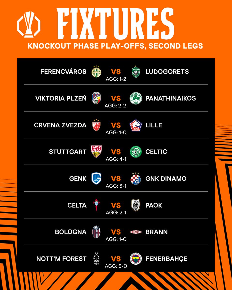 🎁 JEU CONCOURS 🎁 EUROPA LEAGUE 🇪🇺🏆

POUR PARTICIPER 👇
1️⃣ Trouvez le nombre de buts des 8 matchs du jour.
2️⃣ Trouve un buteur.
Exemple :  26 buts + 🇭🇷 F. Kovacevic 
👉 RT ♻️/♥️
👉 Follow <a href="/BetClem_/">Bet_Clem 🐸</a>

2x10€ EN CASH À REMPORTER ! 💸

🎁  POUR PARIER SUR LES MATCHS PROFITE DE 50%