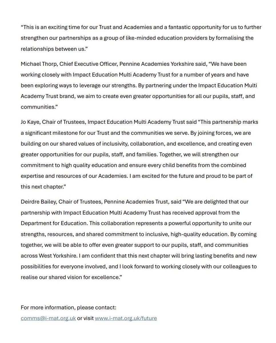 Impact Education MAT tweet media