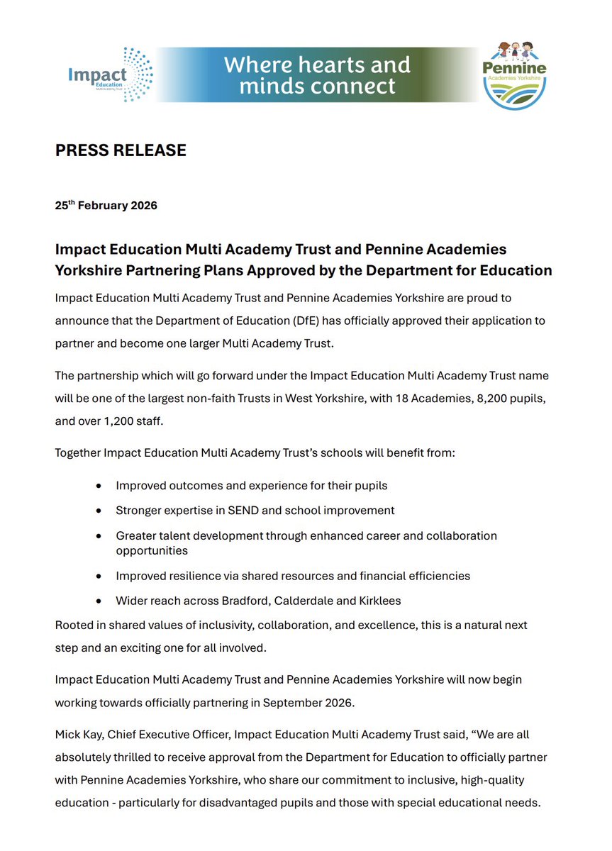 Impact Education MAT tweet media