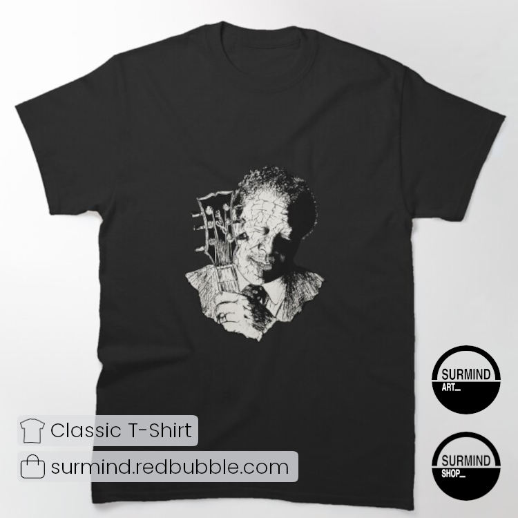 surmindshop's tweet photo. Own a piece of "The Thrill Is Gone" with this unique B.B. King portrait art classic t-shirt, celebrating the king of the Gibson Lucille. 🎸👑
SHOP NOW: https://t.co/Y7JQiNLR2e
#BBKing #TheThrillIsGone #BluesLegend #KingOfTheBlues #Redbubble #ClassicBlues #MusicIcon #SoulfulArt https://t.co/eD7IwZnQeg