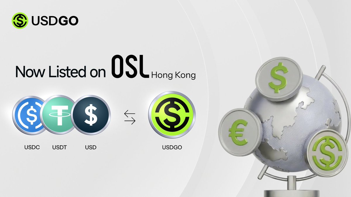USDGO is now listed on OSL HK <a href="/OSL_HK/">OSL HK</a> 🔥🔥

We’re thrilled to announce that USDGO, issued by <a href="/Anchorage/">Anchorage Digital ⚓️</a> , is now live on OSL HK! This listing boosts USDGO's liquidity and accessibility, allowing businesses to seamlessly trade USDGO directly with fiat and other stablecoins.