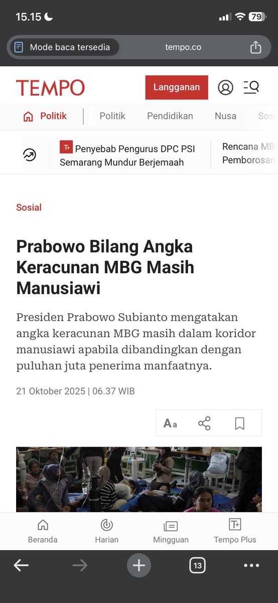 ZoelWanF's tweet photo. @Trevormay456 @indepenSumatera Iya terlayani.. terlayani dengan menu yang asal”an sampe banyak yang keracunan. Seharusnya presiden ambil langkah cepat dan ga tutup mata agar hal ini tidak terjadi lagi, tapi apa? https://t.co/EQ7TBay4GG