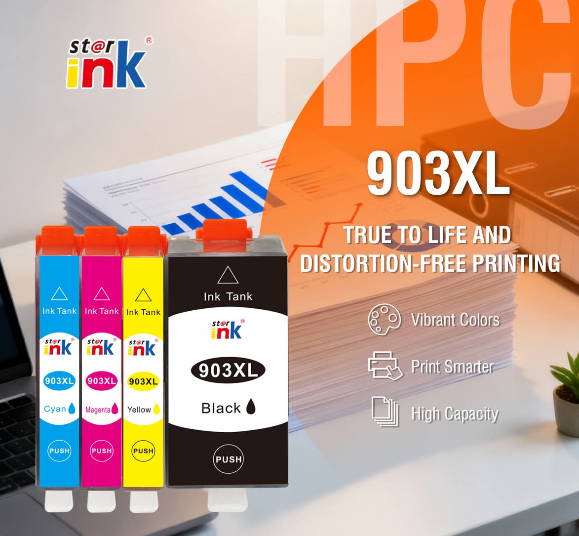 Starink_Ourway's tweet image. Looking for a cost-effective solution for daily printing?
Starink replacement for 903XL ink cartridge offers stable ink flow, clear text, and consistent color output, making it ideal for office and home use.✅

#Starink #903XL #CompatibleInk #InkCartridge #InkjetPrinting #Office