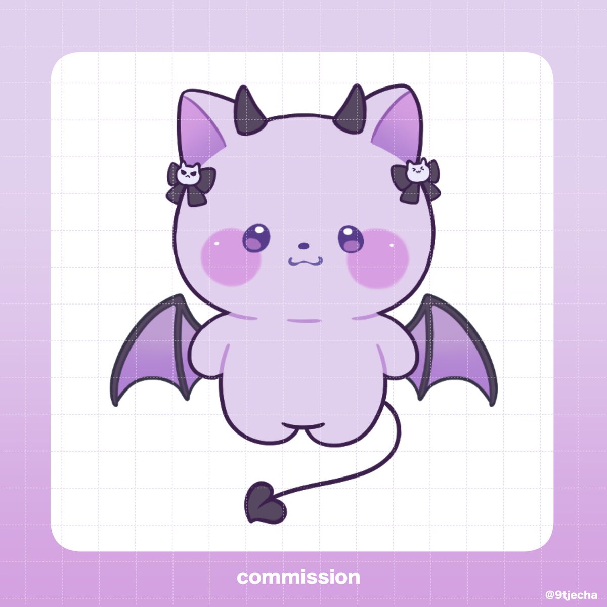 9tjecha's tweet photo. ☁commission︎︎☁

ご依頼ありがとうございました！🐾😈💜
( #koakuma_remu ) https://t.co/iVaoHE3ant