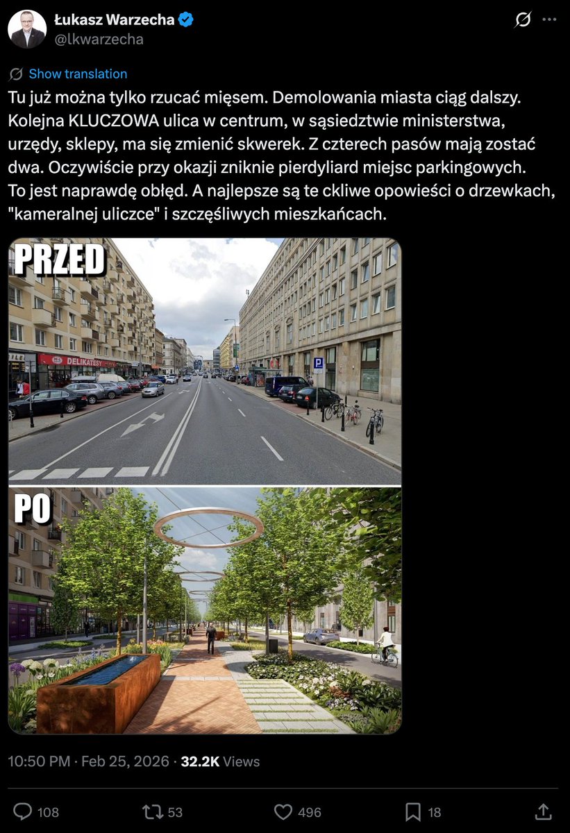 "Demolowanie" miast wg Warzechy XD Jakim cudem ktoś go traktuje poważnie?
