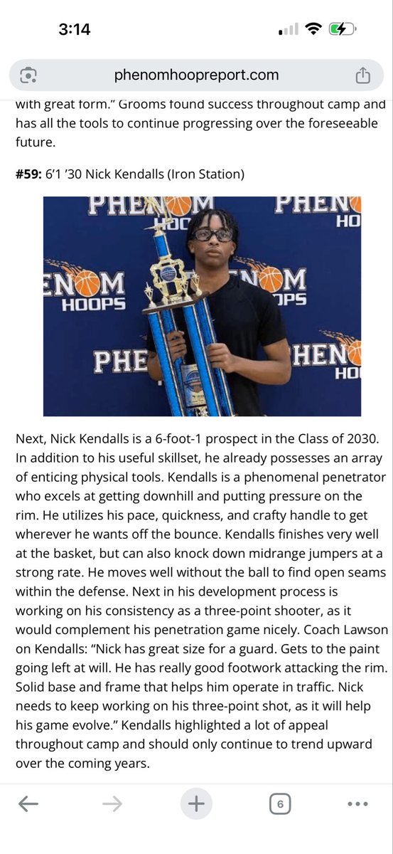 NickKendalls's tweet photo. So happy to get my evaluation from Phenom Hoops it really gives me something to work on this spring and summer ! https://t.co/db1QFEeV4u