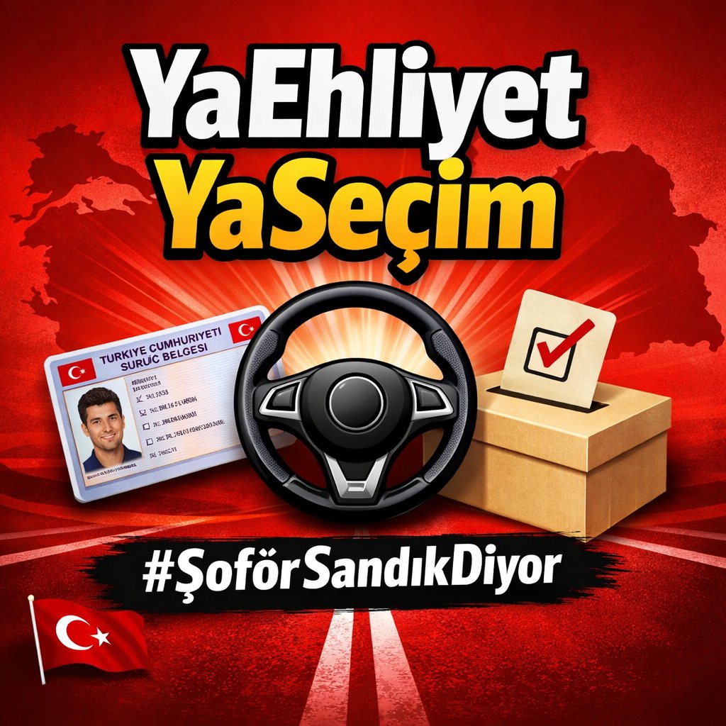 @ASemerci17863 <a href="/Akparti/">AK Parti</a> <a href="/TC_icisleri/">T.C. İçişleri Bakanlığı</a> Bugün Değilse Elbet BirGün Herşey Çok Güzel Olacak 🇹🇷❤️ 

YaEhliyet YaSeçim
#ŞoförSandıkDiyor