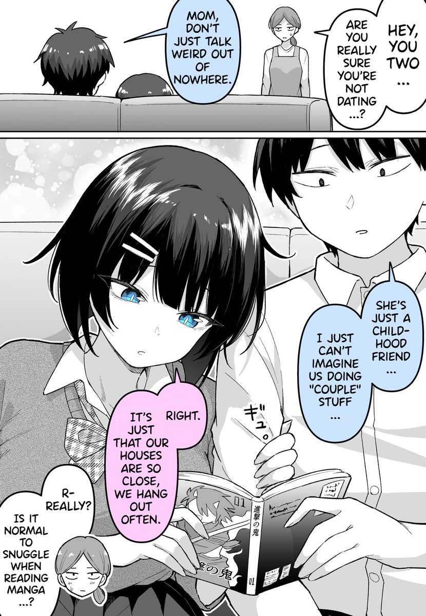 English Version! [Childhood friends with a bugged sense of personal space.] (1/2)