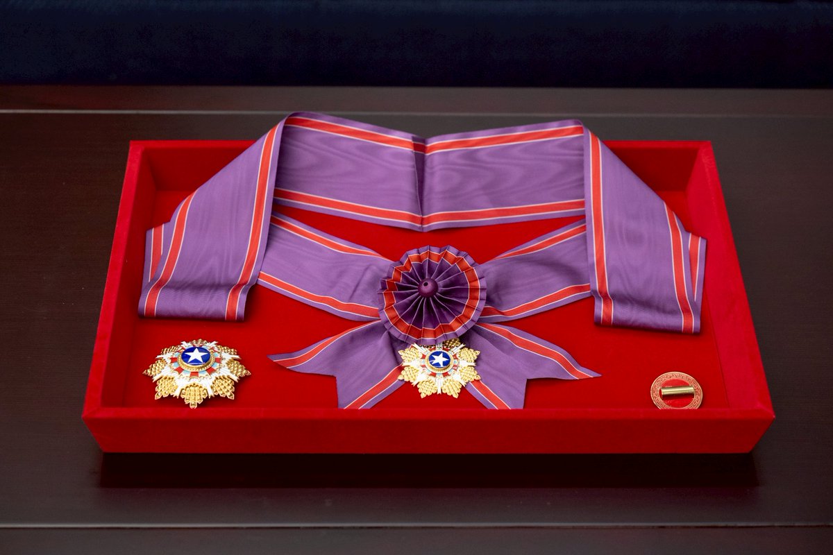 本日、頼清徳総統より王貞治さんに「一等景星勲章」が授与されました