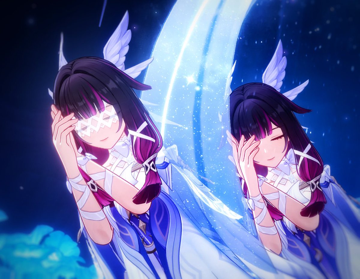 アイマスクありなしｺﾛﾝﾋﾞｰﾅちゃん #原神写真部 #コロンビーナ