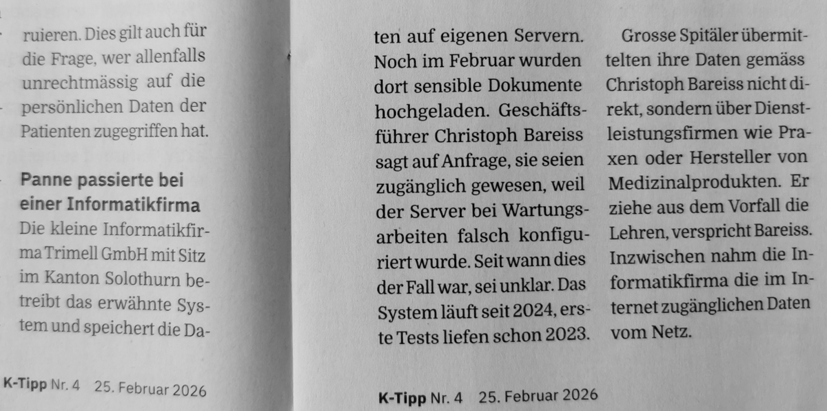 🧵
Nota bene: Dieser Fall hat nichts mit Bundesbern zu tun. Zeigt aber wieder, dass sie Stärke einer Kette von ihrem schwächsten Glied abhängt.

Weitere Details bei <a href="/ktipp_redaktion/">K-Tipp</a>:
➡ktipp.ch/artikel/artike…