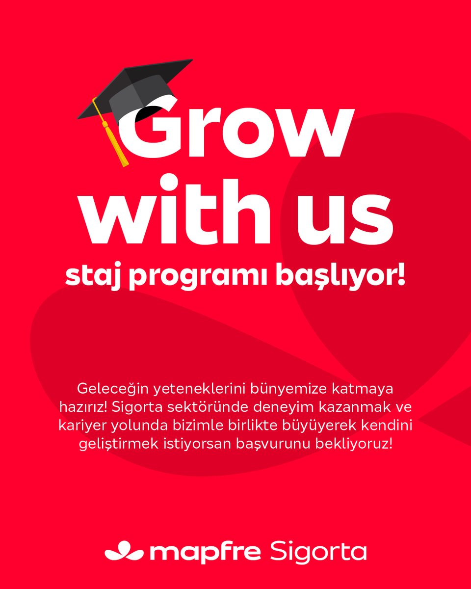 Mapfre Sigorta Grow With Us Staj Programı Başvuruları Başladı!

🗓️ Son Başvuru tarihi: 8 Nisan 2026

Hemen Başvur: toptalent.co/mapfre-grow-wi…