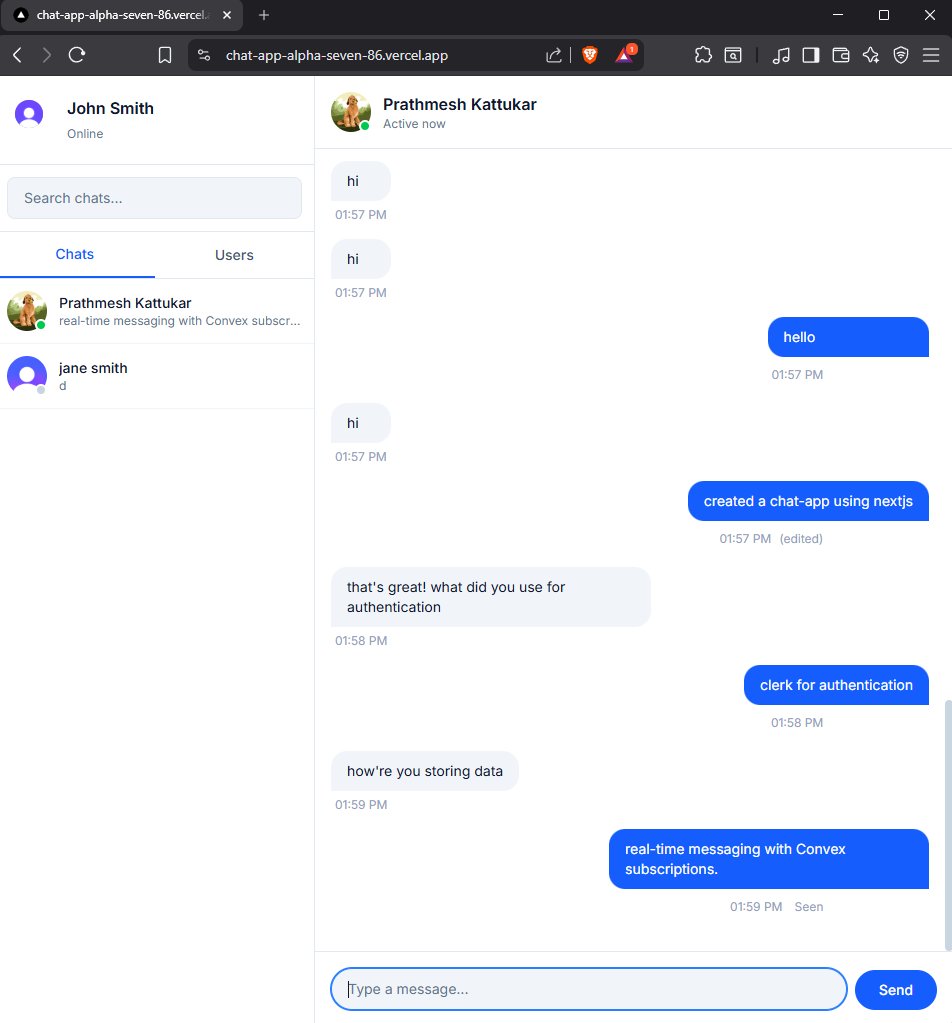 prathmesh4038's tweet photo. Built a real-time 1:1 chat app with Next.js + Convex + Clerk + TypeScript
• Realtime messaging
• Typing indicators
• Edit &amp; delete messages
• Read receipts
• Responsive UI
#Nextjs #TypeScript #FullStack #BuildInPublic https://t.co/RdF1IPqiJf