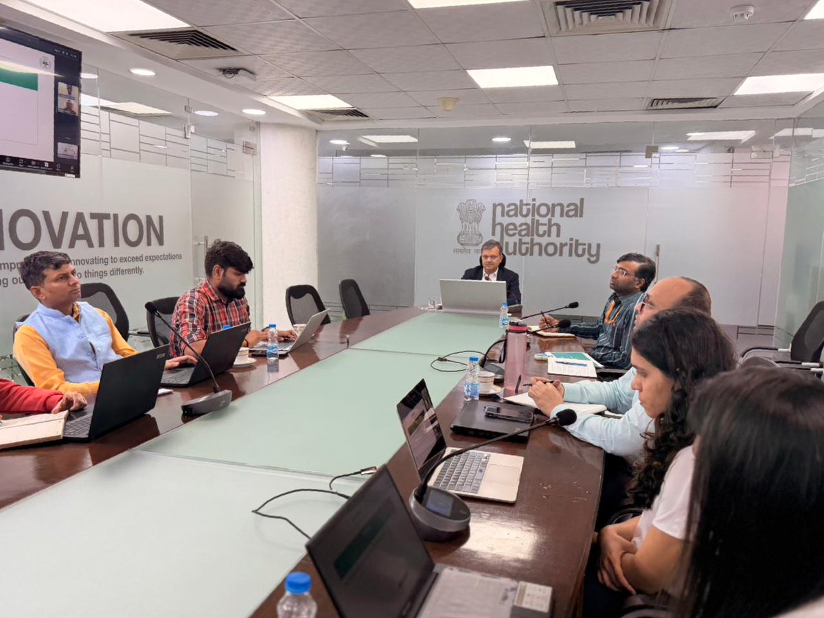 AyushmanNHA's tweet photo. 💬 Behind every successful event is a room full of ideas, discussions, and teamwork.

Team NHA, along with the hackathon partners, is gearing up to make the #NHCXInnovationMeet a truly exciting event.

📍 Join us on 6–7 March at #NHCXHackathon @IITHyderabad. https://t.co/iCtckg8kHF