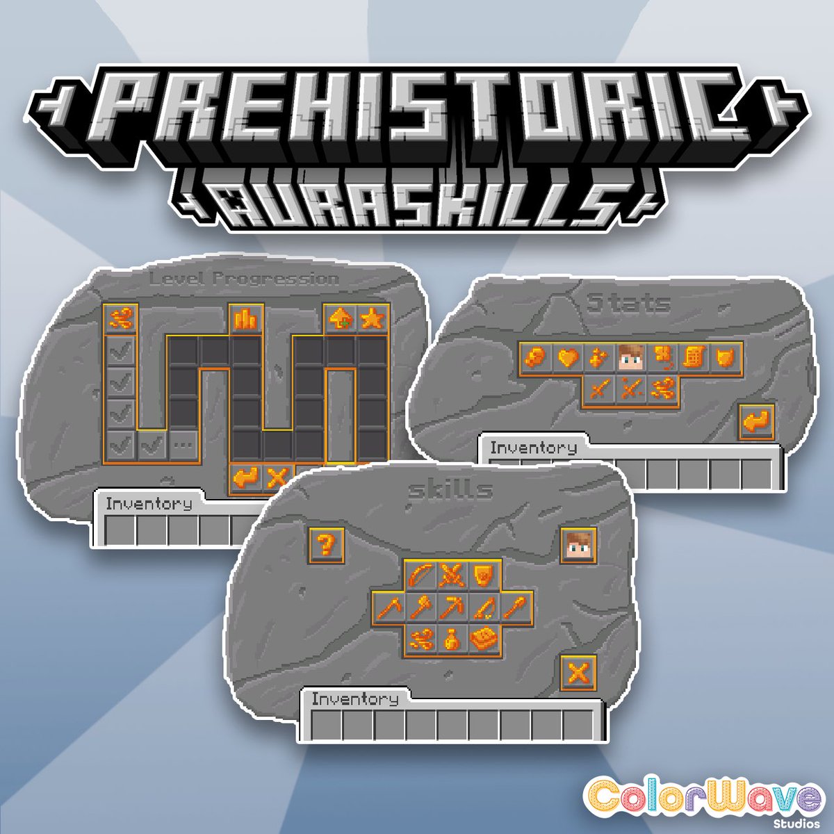 ColorWaveStudio's tweet photo. Prehistoric AuraSkills Menu

Give your AuraSkills menus a fresh prehistoric styled look with a complete Nexo UI + icon set. Clean, readable, and made to drop straight into your server setup. 🦴✨

Now available on @MCModelsNet https://t.co/Vqf85M5TPG