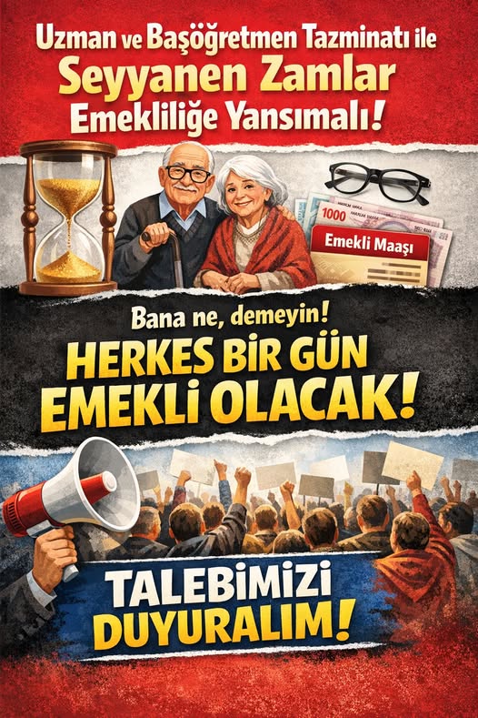 ogretmensitemiz's tweet photo. Uzman ve Başöğretmen Tazminatı ile Seyyanen Zamlar Emekliliğe Yansımalı!

Bana ne, demeyin!

HERKES BİR GÜN EMEKLİ OLACAK!

TALEBİMİZİ DUYURALIM! https://t.co/zNkIHMK2JF