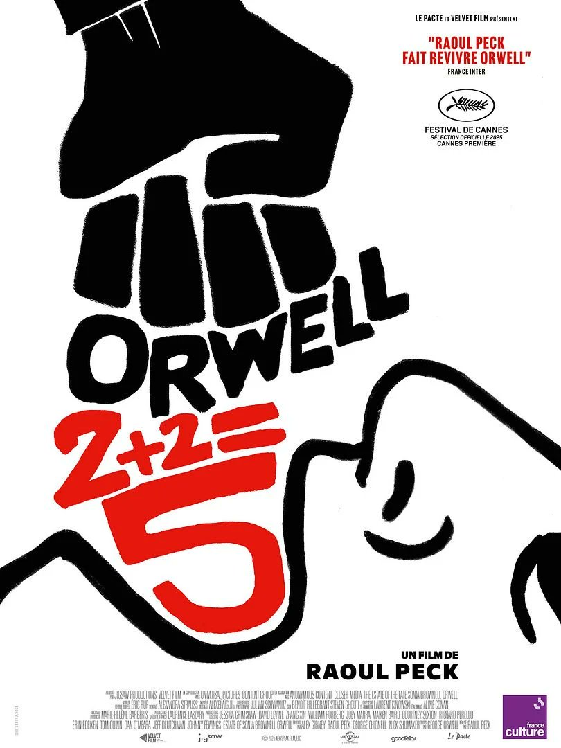 YvesGounin's tweet image. #Orwell : 2+2=5 ★☆☆☆ revisite #1984 et en souligne la brulante actualité. Si l'évocation de la vie d'Orwell est instructive, la condamnation brouillonne des horreurs de notre temps met mal à l'aise.
La critique sur mon blog : un-film-un-jour.com/index.php/2026…
