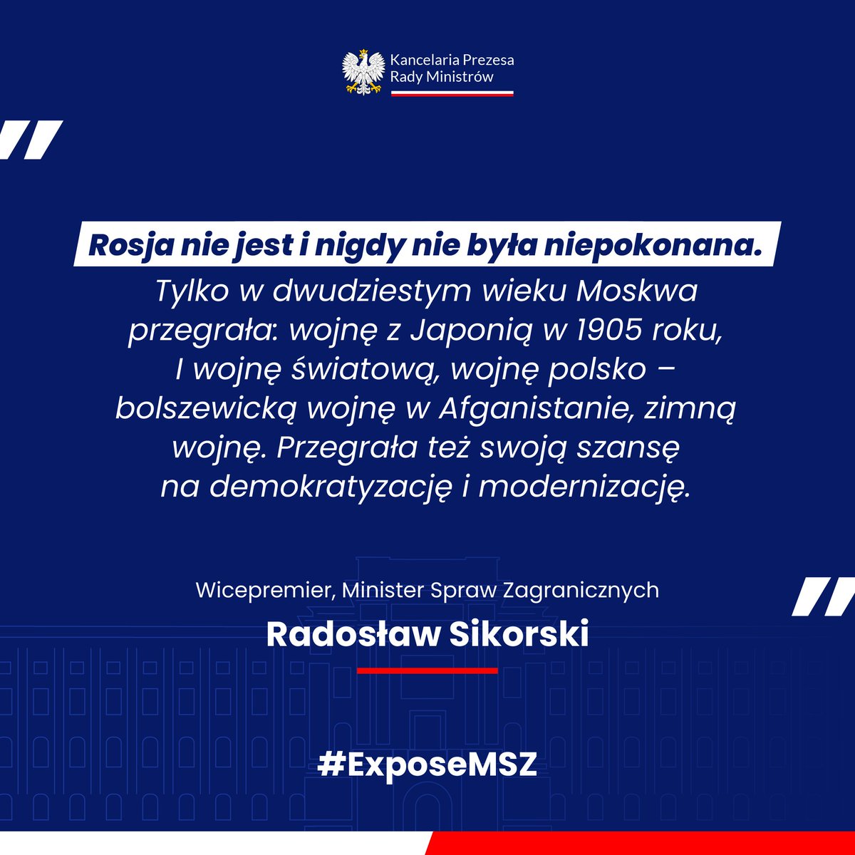 PremierRP's tweet image. 💬 Wicepremier @sikorskiradek podczas #ExposeMSZ ⤵️