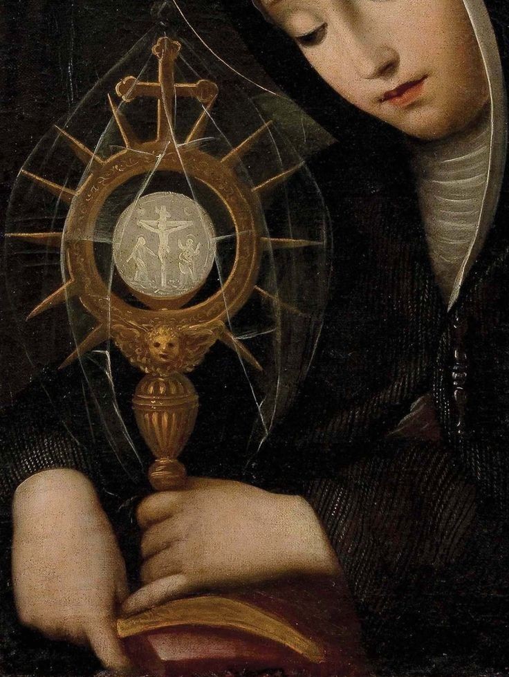 Saint Clare of Assisi with Monstrance (1630) by Scuola dell' Italia Centrale
