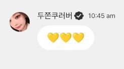 teupopbase's tweet photo. *RUMOUR* 

Izna’s Bang Jeemin has been seen sending many yellow emojis recently which is making fans think that she’ll be performing #YELLOW by #TREASURE for her special performance on Music Bank tomorrow! 

Remember this is just a rumour so we’ll only know until tomorrow. https://t.co/zAa3dqr5oE
