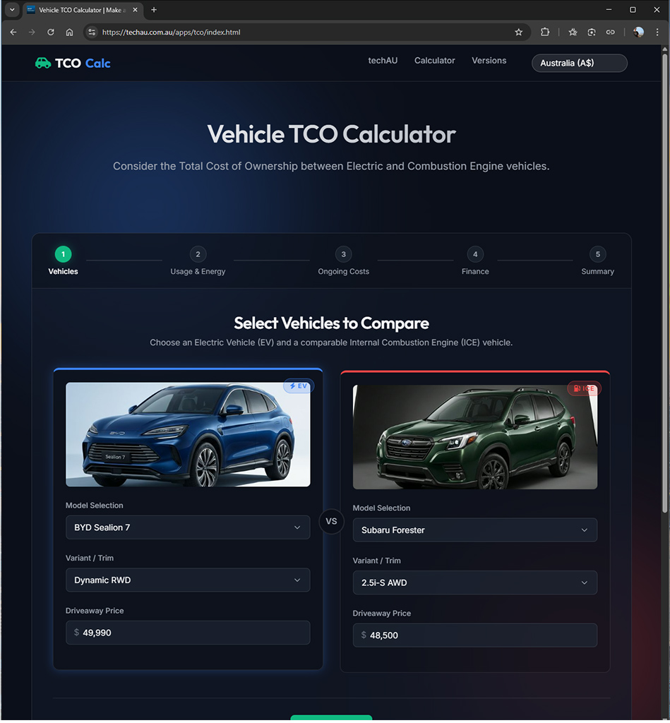 techAU's tweet image. 🚨LAUNCH: Check out my new Total Cost of Ownership Calculator helps you calculate the real cost of owning an vehicle (EV vs ICE) - techau.com.au/launch-new-tot…

When we consider buying a new car, most people focus on the sticker price. The problem is, that's just part of the story.
