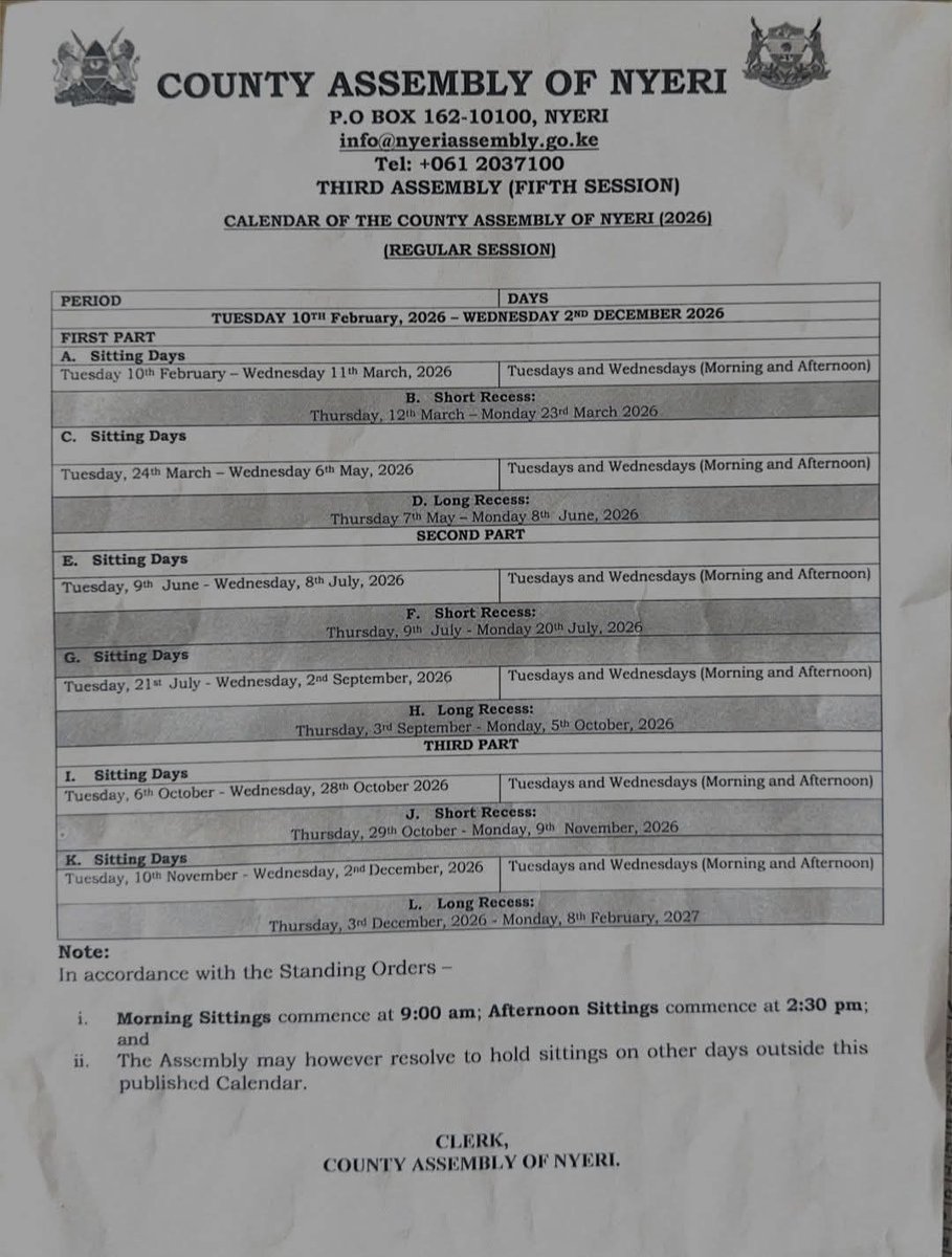 The Nyeri Assembly tweet media