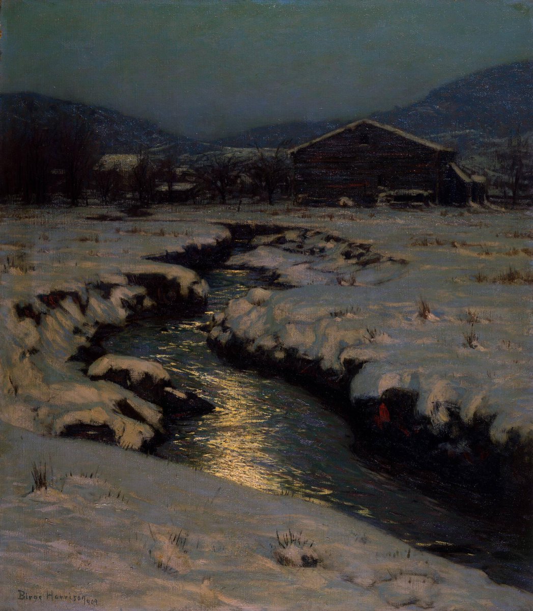 Lowell Birge Harrison - "Woodstock Meadows in Winter" (1909)