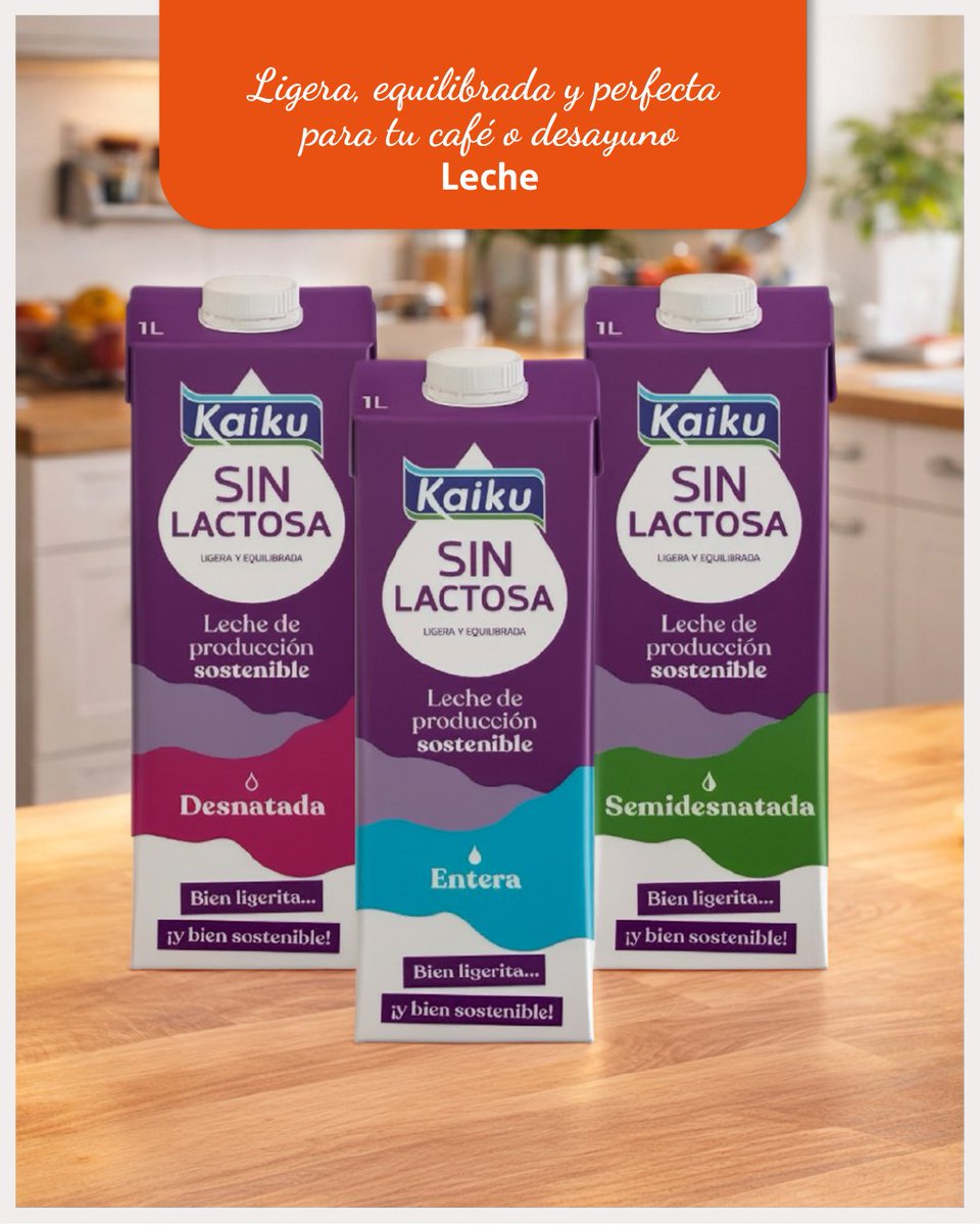 coalimar's tweet photo. En Coalimar sabemos que cada persona es diferente ✨Por eso tenemos la gama @KaikuSinLactosa , para acompañarte y cuidarte desde el desayuno: 

🥛 Leches ligeras para tu café
🥣Yogures 
🧀 Quesos sin lactosa   

#SiemprePensandoEnTi #Murcia https://t.co/pcHAXZmTJu