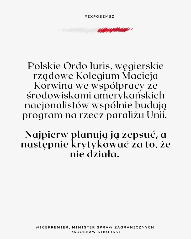 sikorskiradek's tweet image. Co przyniósłby rozpad UE? Nieograniczony narodowy egoizm. To groźne dla bezpieczeństwa i rozwoju Polski! 

#exposeMSZ