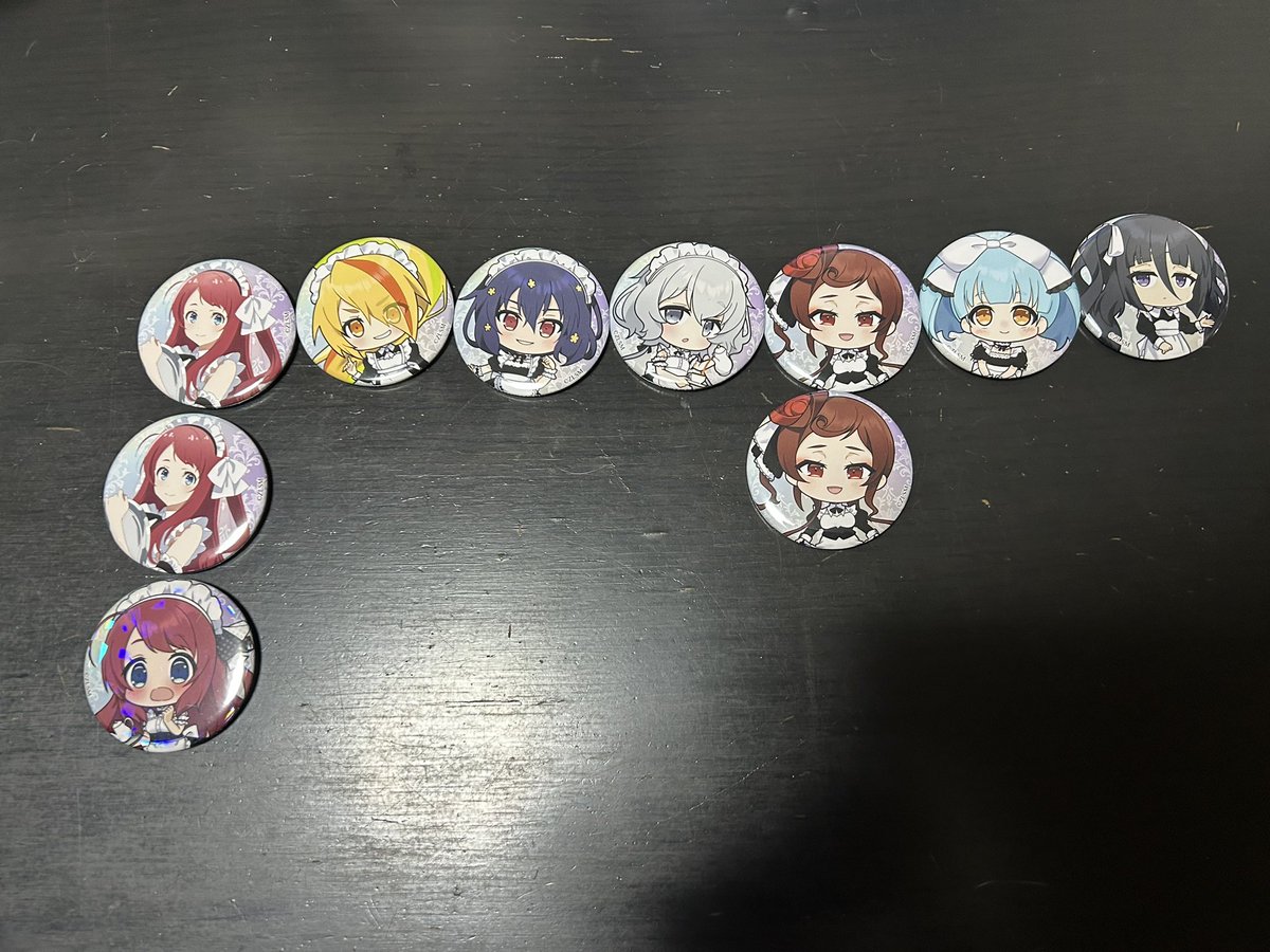 ミニアクスタ 980円 ポストカード 100円 缶バッジ 580円 オシアド以外