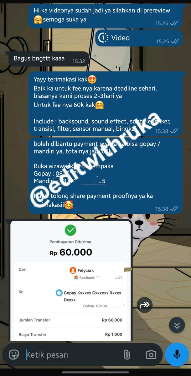 ruka joki jasa Edit Video Foto - WA. no DM✨️ tweet media