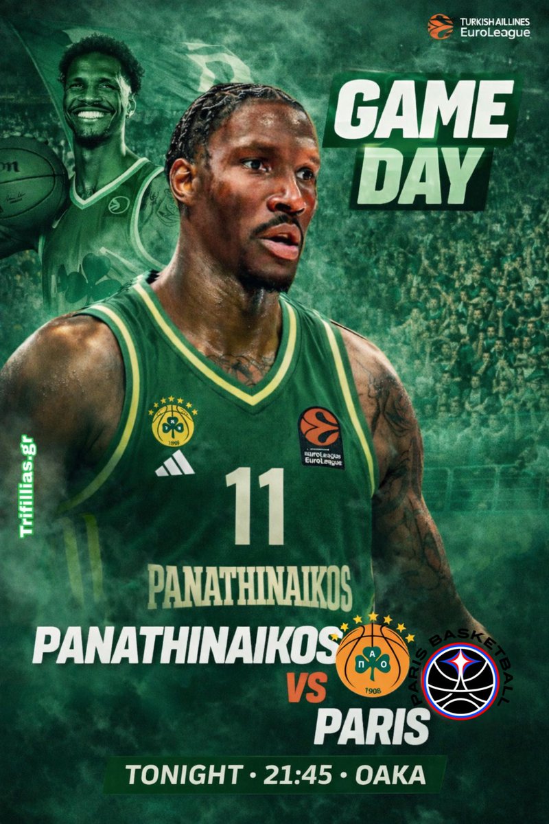 ☘️ΟΛΟΙ ΔΙΠΛΑ ΣΤΗΝ ΟΜΑΔΑ ! 🙌💪🔥

☘️ GAME DAY
🏀 #paobcaktor - <a href="/ParisBasketball/">Paris Basketball</a>
🏆 EuroLeague | Round 29
🕔 21:45 🇬🇷
📍 Telekom Center Athens
📲 Trifillias.gr
📺 Novasports Prime

#WeTheGreens #club1908