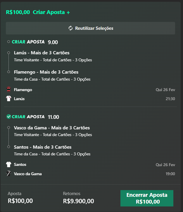 tipsterluska's tweet photo. 🚨ODD 99.00 😈🔥
R$100 👉 R$9.900 💸

Cartão voando nos 2 jogos! 🟨🟥
Faz individual também!

Link da aposta 👇🏼
 https://t.co/aLM36w79QY