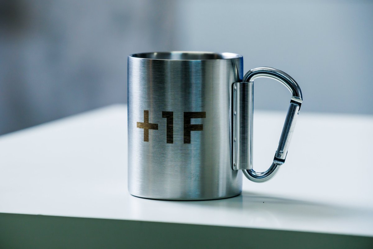 New Arrival】 +1F Carabiner Mug ￥3,800 ステンレス製シルバーマグ